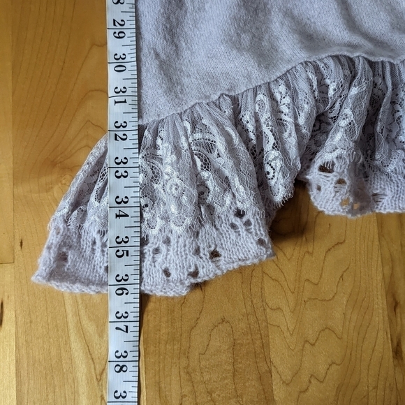 FREE people lavender lilac knit tunic top mini sweater Small @A8 - Picture 8 of 8